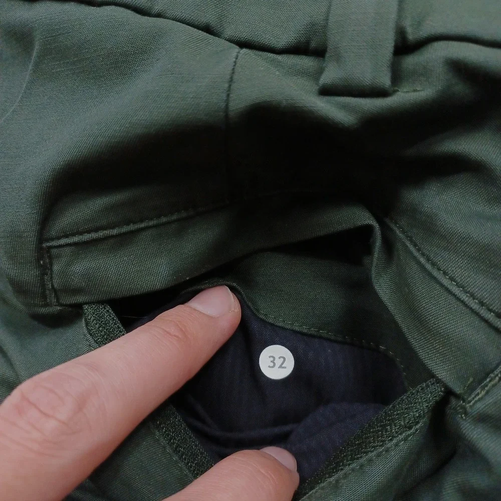Lululemon Pants Mens 32 Green Straight Pockets Preppy Casual Logo